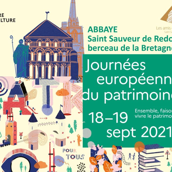 Les Journées Européennes du Patrimoine 2021 à l'abbatiale Saint-Sauveur de Redon, en Bretagne sud.